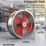 Blower exhaust fan (14")