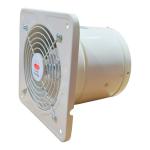 High speed exhaust fan 6" with shutter